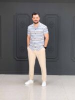 پیراهن 041701 AKOMOD آبی - Image 3