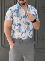 پیراهن 041507 هاوایی Bershka - Image 3