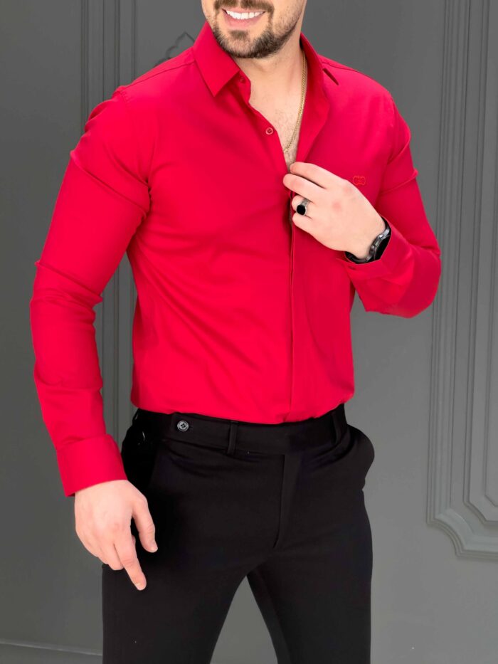 پیراهن 031403 FERAGAMO قرمز - Image 2