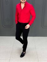 پیراهن 031403 FERAGAMO قرمز - Image 3