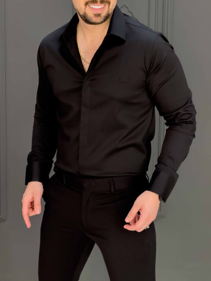 پیراهن 031403 FERAGAMO مشکی - Image 4