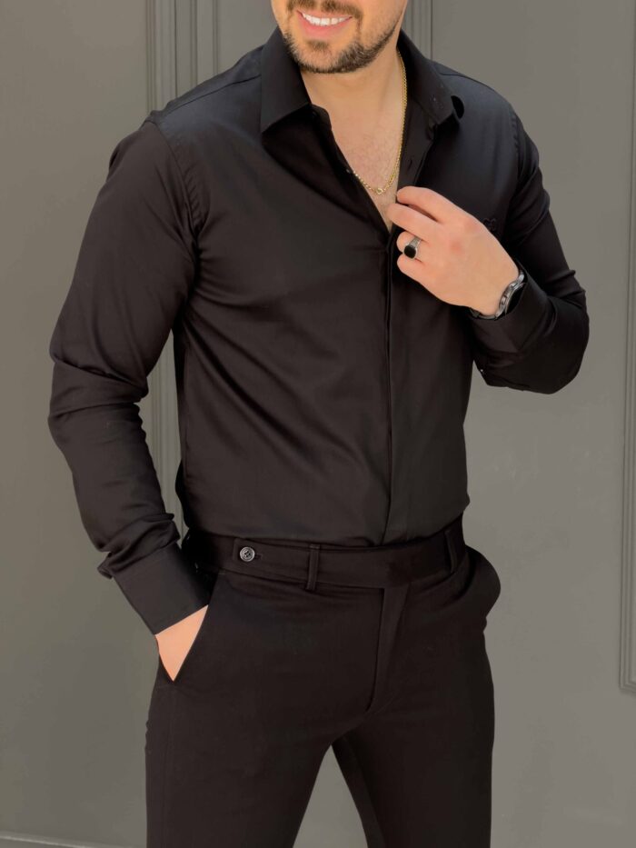 پیراهن 031403 FERAGAMO مشکی - Image 1