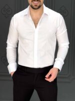 پیراهن 031403 FERAGAMO سفید - Image 2