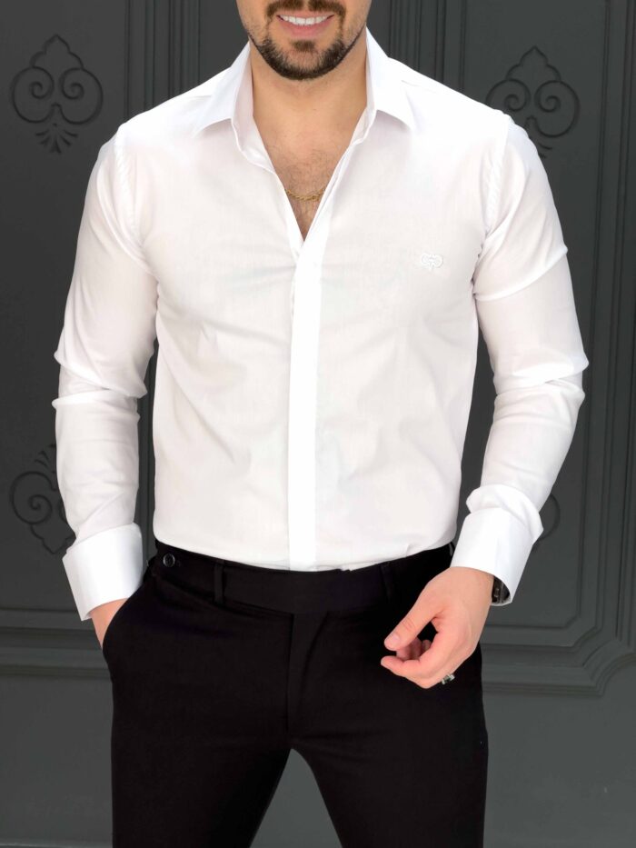پیراهن 031403 FERAGAMO سفید - Image 2