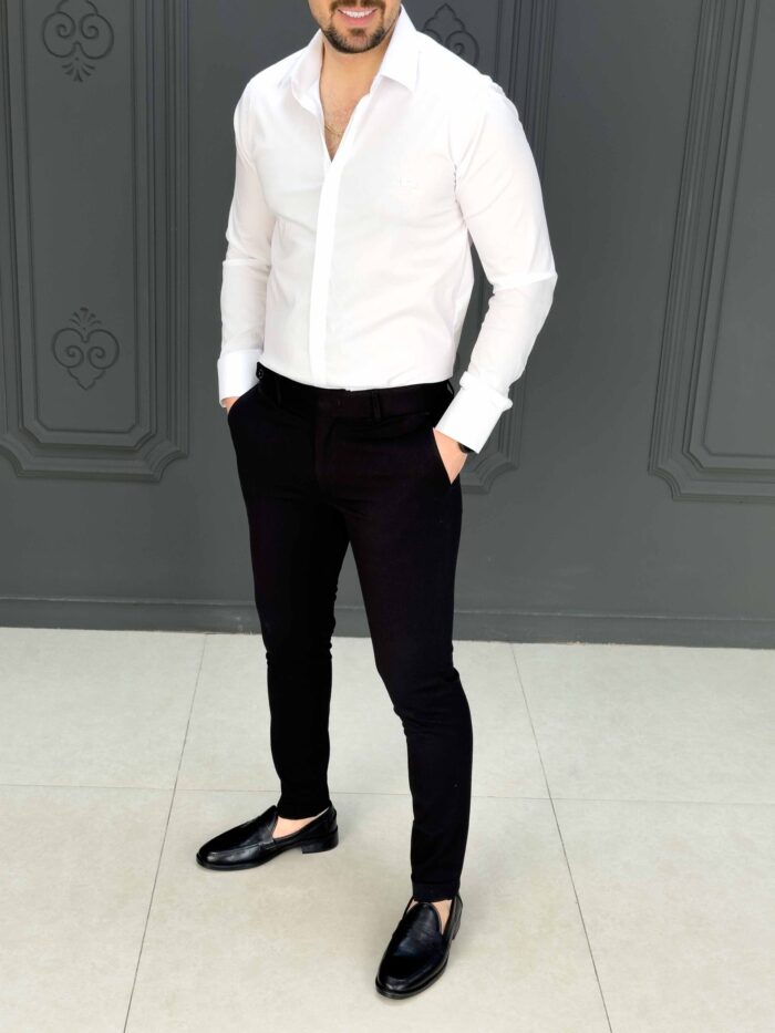 پیراهن 031403 FERAGAMO سفید - Image 3
