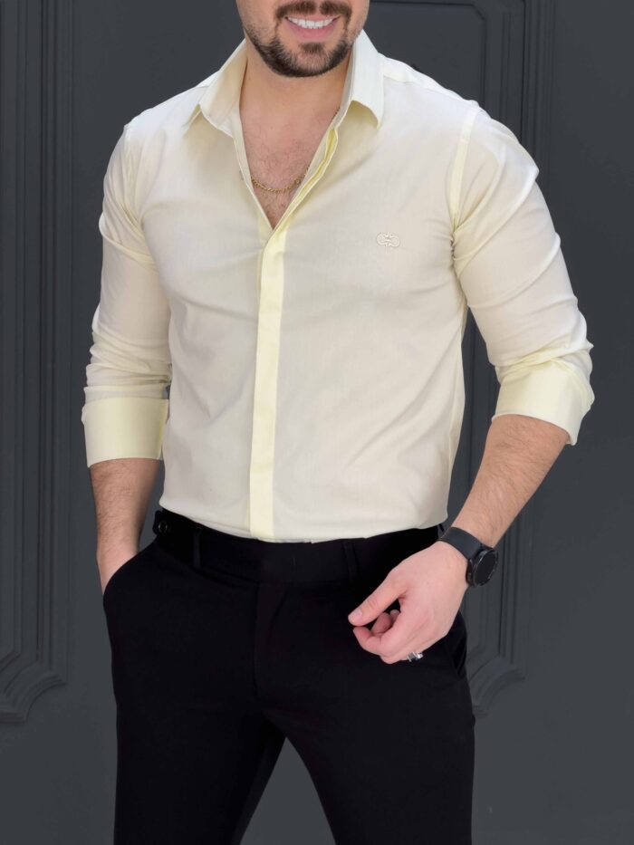 پیراهن 031403 FERAGAMO لیمویی - Image 1