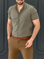 پیراهن 270123 AKOMOD زیتونی - Image 2