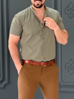 پیراهن 270123 AKOMOD زیتونی