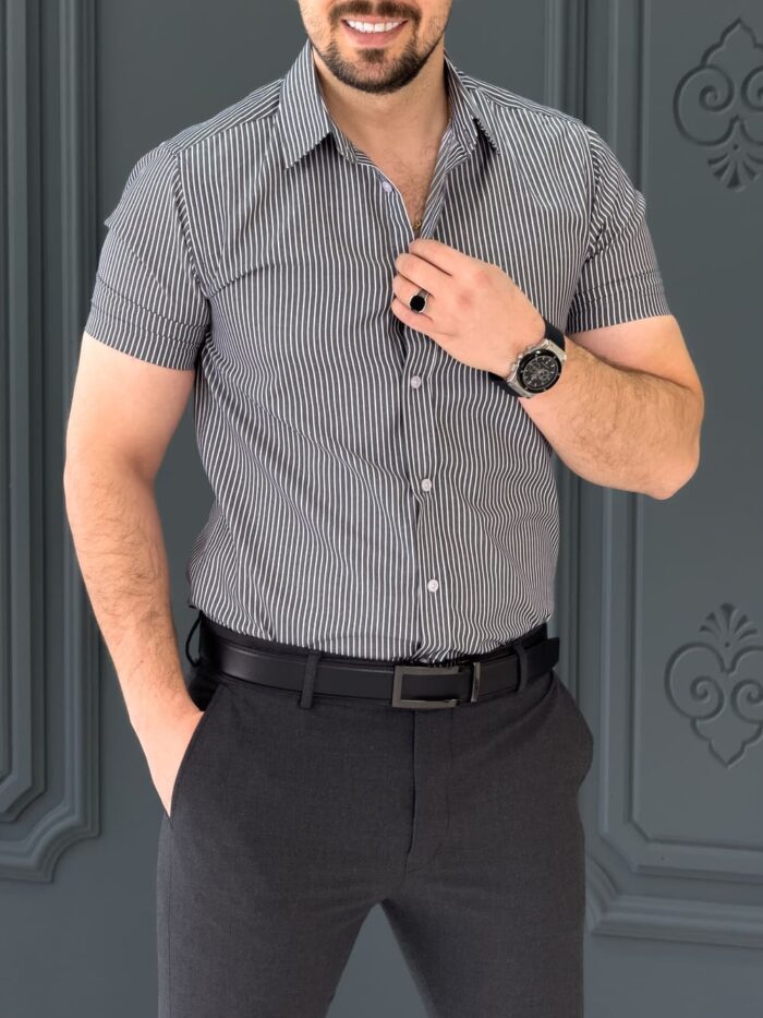 پیراهن 041108 AKOMOD طوسی
