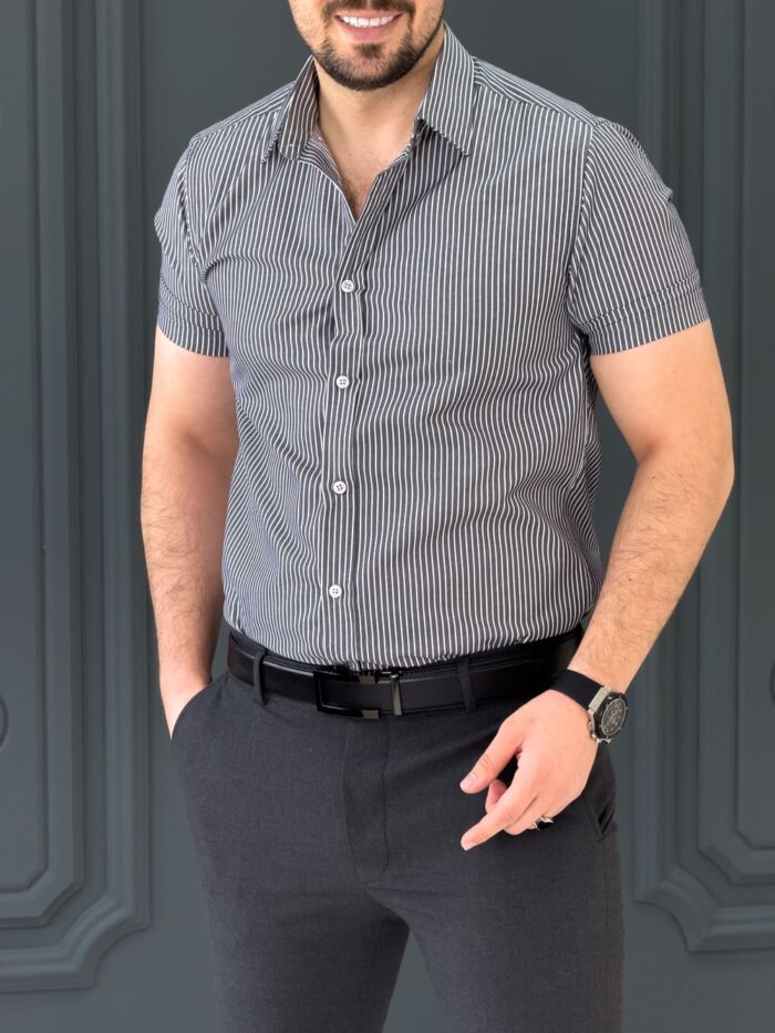 پیراهن 041108 AKOMOD طوسی