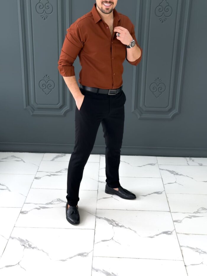 پیراهن 031616 VICO عنابی