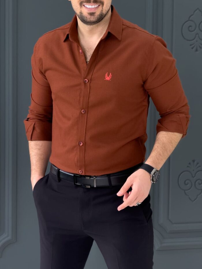 پیراهن 031616 VICO عنابی