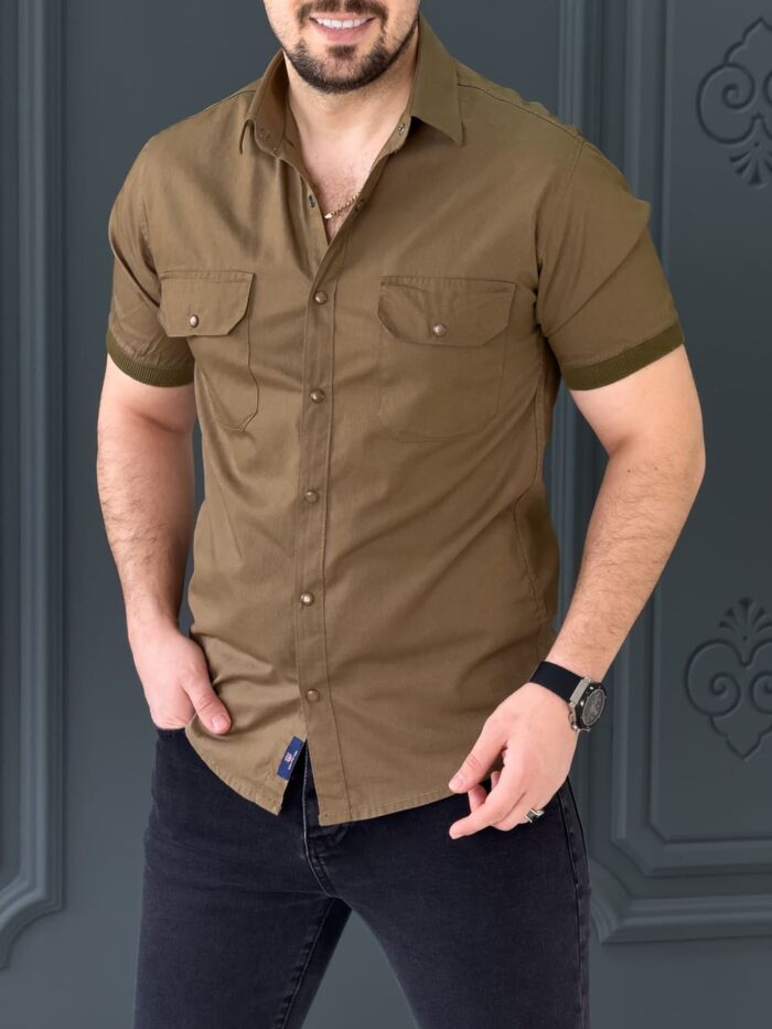 پیراهن 031615 GANT زیتونی