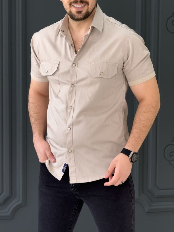 پیراهن 031615 GANT استخوانی
