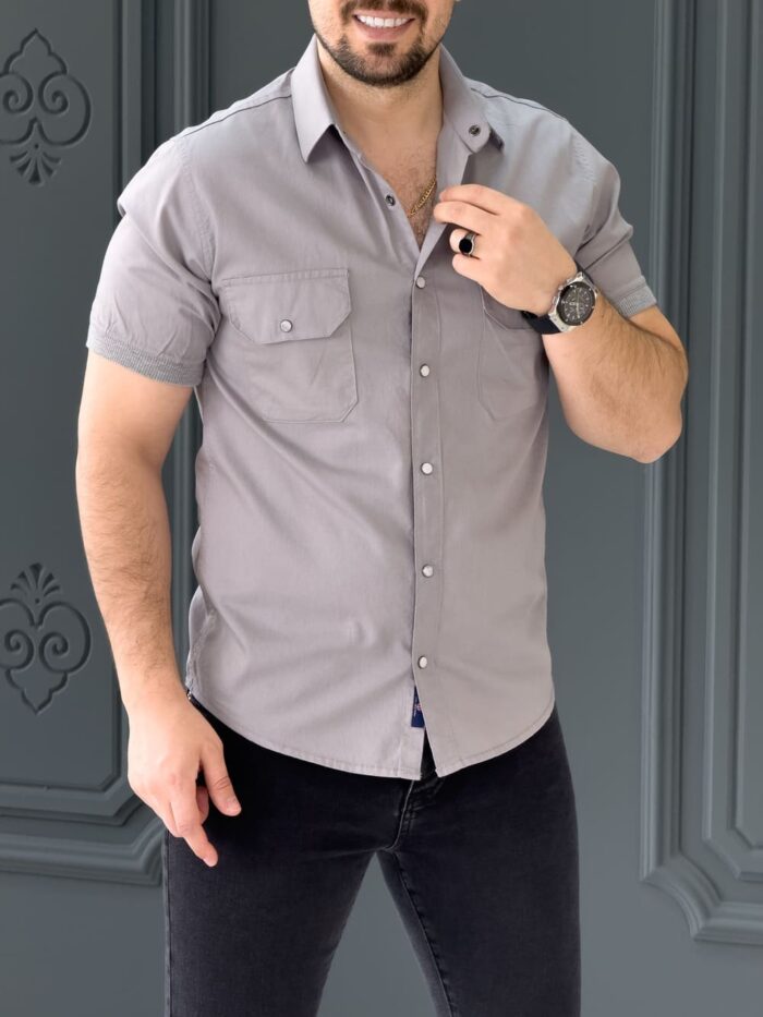 پیراهن 031615 GANT طوسی