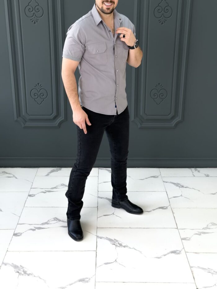 پیراهن 031615 GANT طوسی
