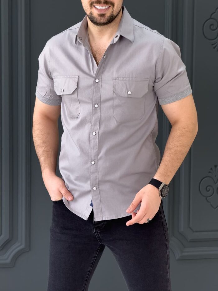 پیراهن 031615 GANT طوسی