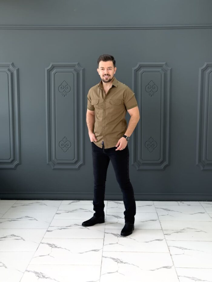 پیراهن 031615 GANT زیتونی
