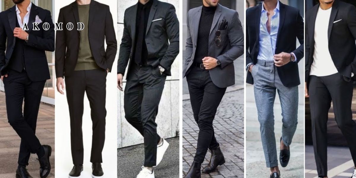 روش های ست کردن کت بلیزر مشکی