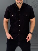 پیراهن 040901 PULL&BEAR مشکی - Image 2