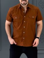 پیراهن 040901 PULL&BEAR آجری - Image 3