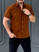 پیراهن 040901 PULL&BEAR آجری