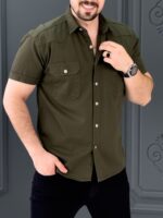 پیراهن 040901 PULL&BEAR سبز