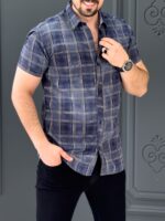 پیراهن 040306 BURBERRY آبی