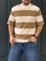 تیشرت 170301 PULL&BEAR کرم