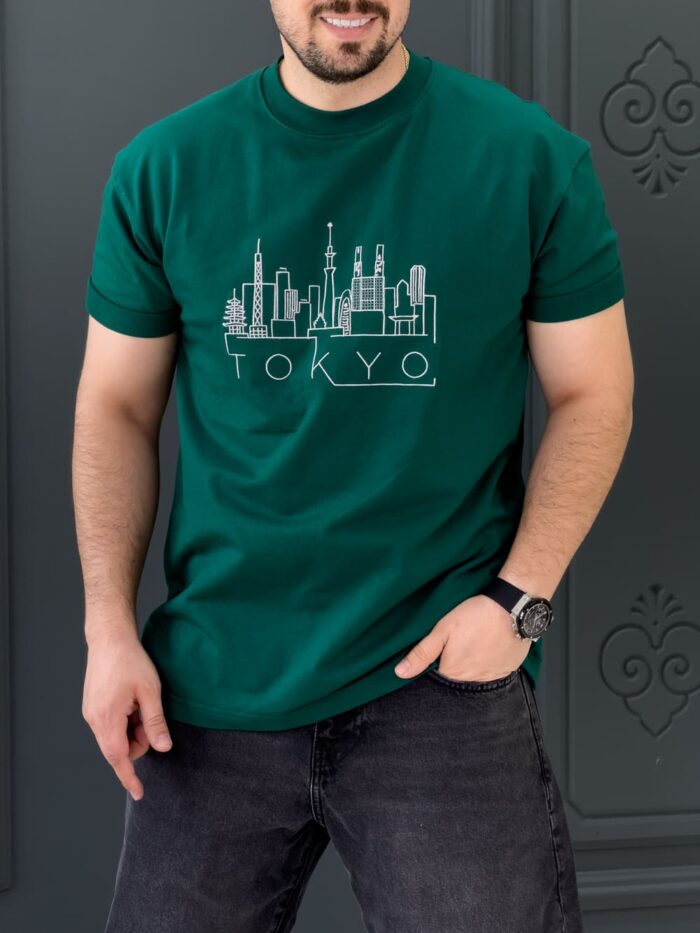 تیشرت 171011 TOKYO سبز - Image 2