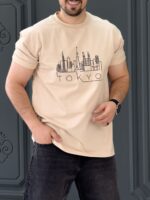 تیشرت 171011 TOKYO کرم - Image 2