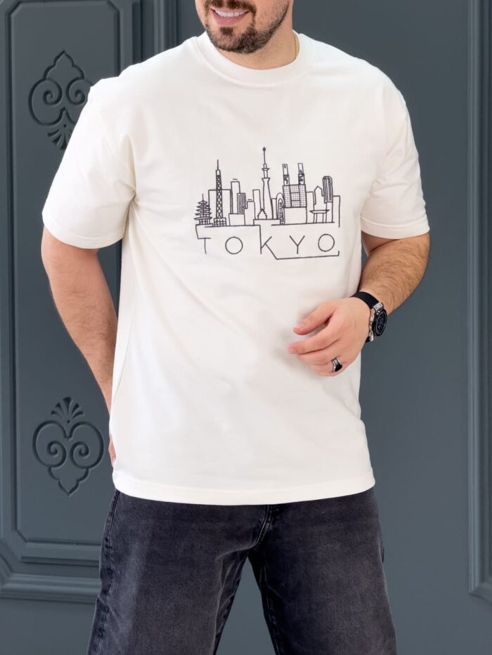 تیشرت 171011 TOKYO سفید - Image 4