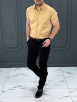پیراهن 040225 VALENTINO کهربایی - Image 4
