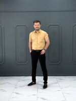 پیراهن 040225 VALENTINO کهربایی - Image 3
