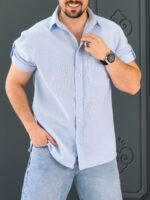 پیراهن 270124  AKOMOD آبی روشن - Image 4