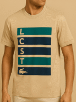 تیشرت 170503 Lacoste کرم - Image 2