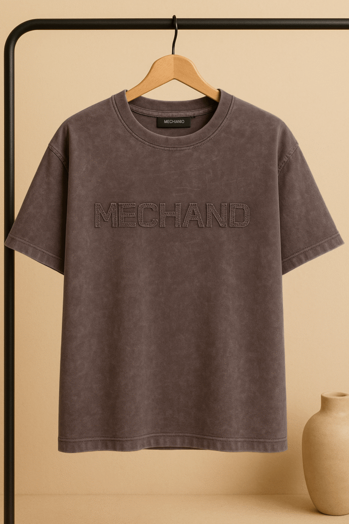 تیشرت 171501 ‏MECHANIC‏ ‏عنابی - Image 1