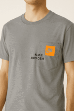 تیشرت 170502 NIKE طوسی - Image 2