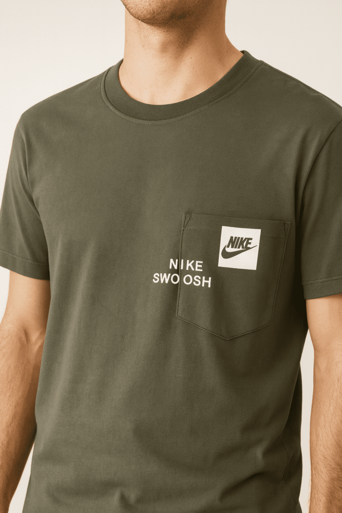 تیشرت 170502 NIKE ‏زیتونی - Image 2