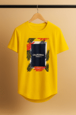 تیشرت 171605 CALIFORNIA زرد