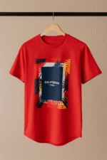 تیشرت 171605 CALIFORNIA قرمز