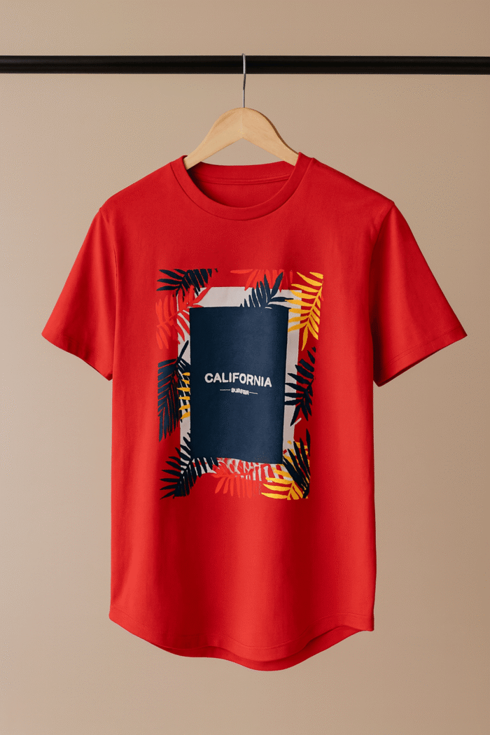 تیشرت 171605 CALIFORNIA قرمز - Image 1