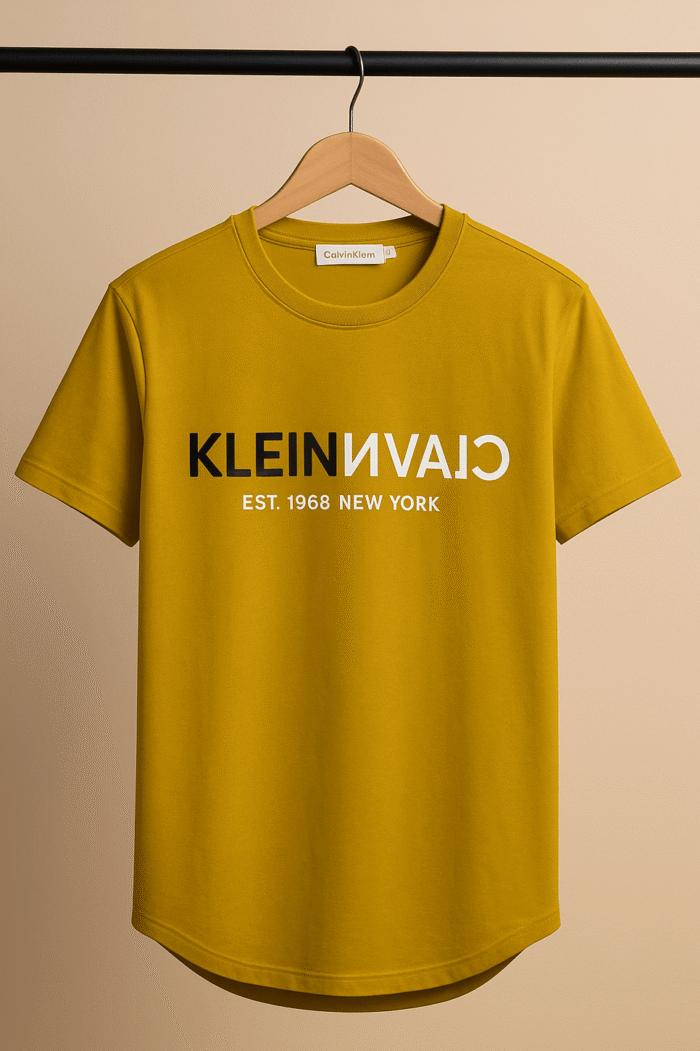 تیشرت 171614 CALVIN KLEIN خردلی - Image 1