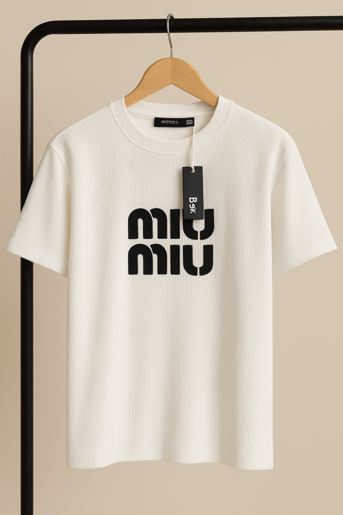 تیشرت 171014 MIUMIU سفید - Image 1