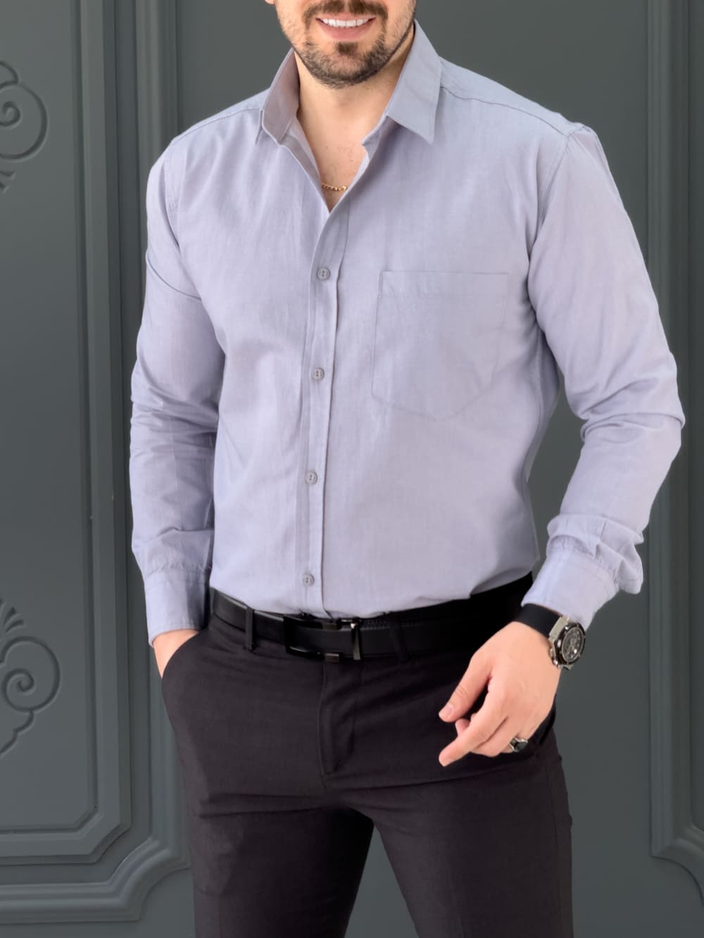 چندین مدل یقه ی پیراهن مردانه
