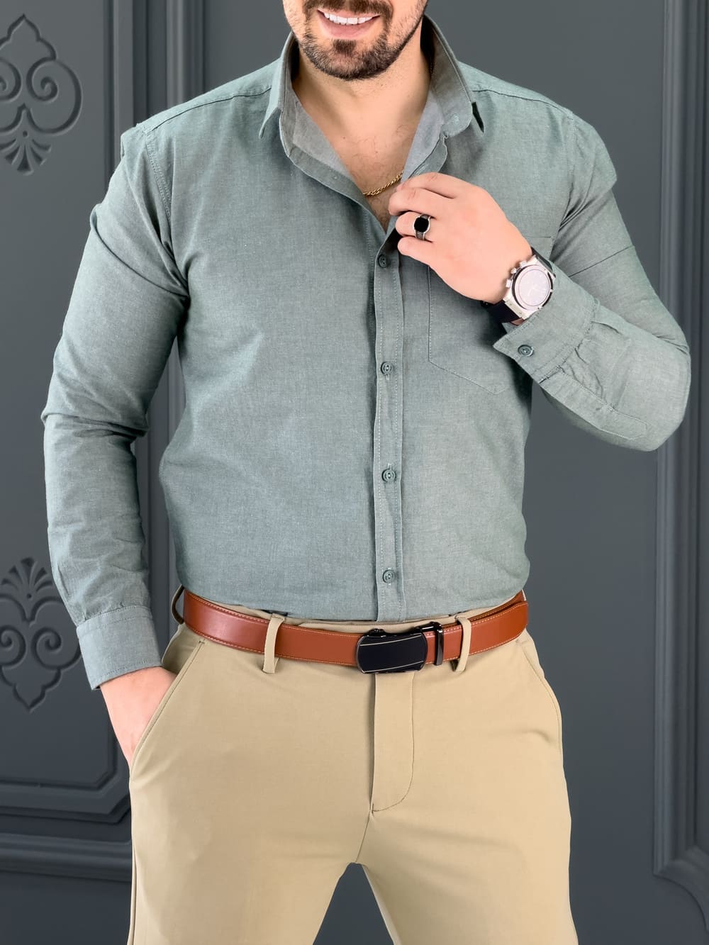 چندین مدل یقه ی پیراهن مردانه
