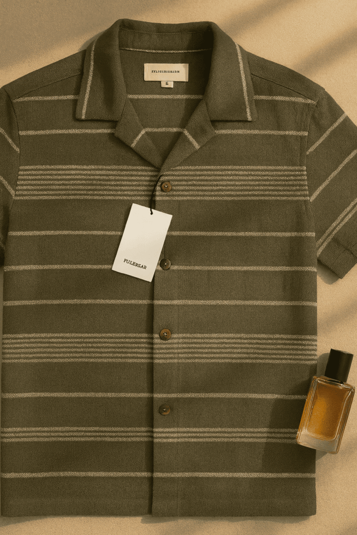 پیراهن 041306 PULL&BEAR سبز - Image 1