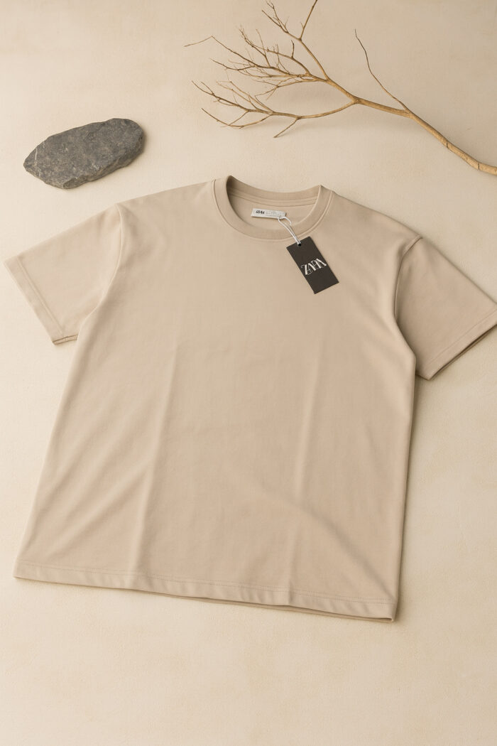 تیشرت 1710009 ZARA کرم - Image 1