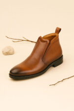 بوت 080111 چرم عسلی - Image 3