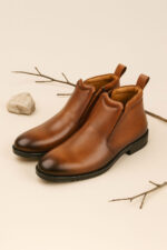 بوت 080111 چرم عسلی